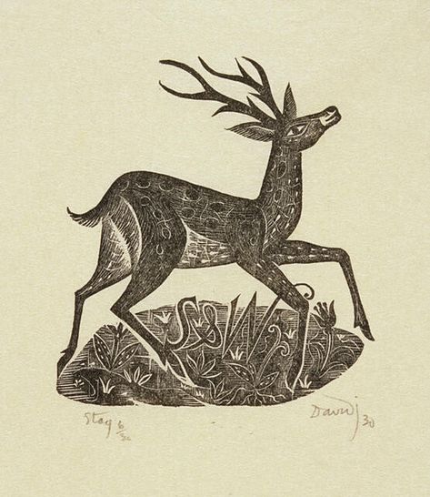 Mother and Son | Christchurch Art Gallery Te Puna o Waiwhetū Stag Illustration, Puzzle Drawing, Linocut Artists, Relief Print, Wood Engraving, Star Tattoos, Monoprint, Christchurch, Wildlife Art