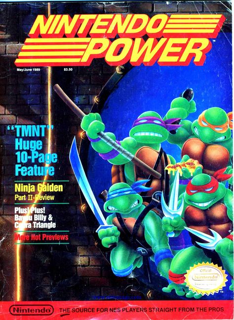 Magazine Nintendo Power – Teenage Mutant Ninja Turtles V1 #6 (of 6 ... Michael Core, Classic Nintendo, Nintendo Power, Video Game Magazines, Gaming Magazines, Video Game Images, Retro Magazine, Ninja Gaiden, Nintendo Classic