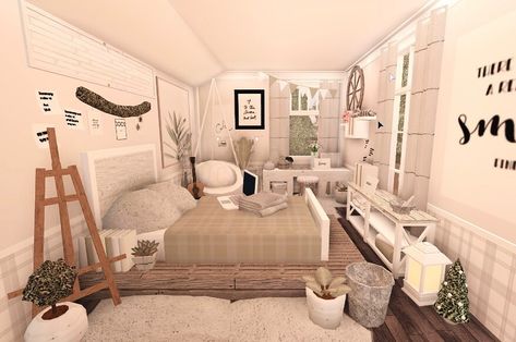 Bloxburg Teenage Room Ideas, Bloxburg Tips, Roblox Houses, Roblox Builds, Bloxburg Rooms, Bloxburg Building, House Ideas Minimalist, Bloxburg Bedroom, Bloxburg Outfits