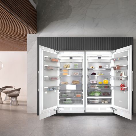 Freezerless Refrigerator In Kitchen, Double Refrigerators In Kitchen, Shanty House, Kitchen Combination, Freezerless Refrigerator, Refrigerator Ideas, Fridge Design, Remodeling Trends, Large Refrigerator