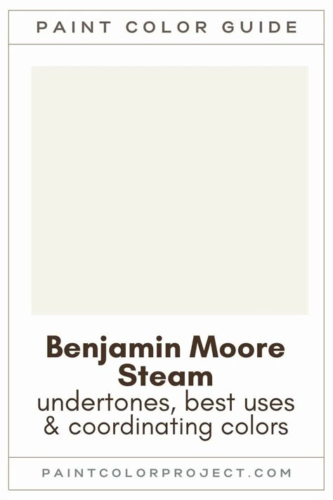 Looking for the perfect white paint color for your home? Let’s talk about Benjamin Moore Steam and if it might be right for your home! Steam By Benjamin Moore, Steam Paint Benjamin Moore, Bm Steam Paint Color, Steam Benjamin Moore Walls, Benjamin Moore Steam Af-15, Timid White Benjamin Moore, Mountain Peak White Benjamin Moore, Benjamin Moore Vapor, Steam Benjamin Moore