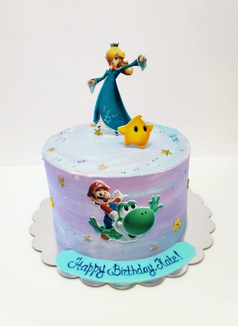 Rosalina Birthday Cake, Princess Rosalina Birthday Party, Rosalina Birthday Party, Rosalina Cake, Mario Rosalina, Rosalina Mario, Mario Brothers Birthday Party, Princess Peach Party, Mario Bros Birthday Party Ideas