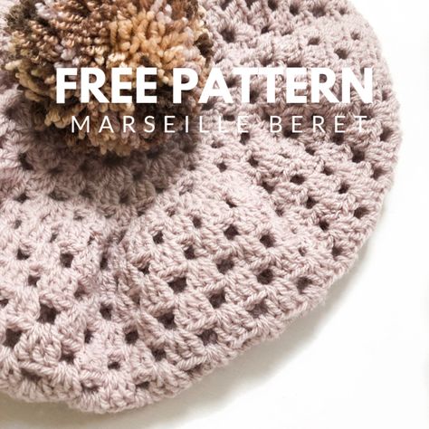 free pattern | marseille beret — Potter & Bloom French Beret Pattern, Clover Pom Pom Maker, Six Nations Rugby, Beret Pattern, Crochet Winter Hats, Benjamin Bunny, Pom Pom Maker, French Beret, Six Nations