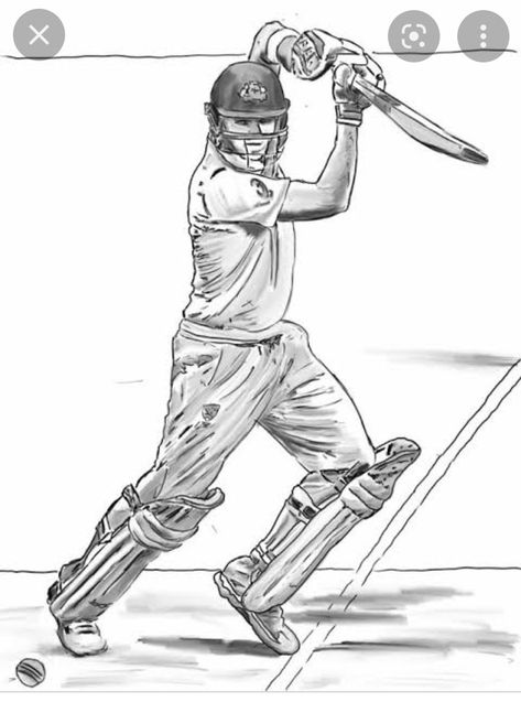 Cricket Sketch, Cricket Coaching, Easy Disney Drawings, Watercolor Scenery, Pencil Drawings Of Girls, Cricket Games, Men Health, India Cricket Team, India Cricket