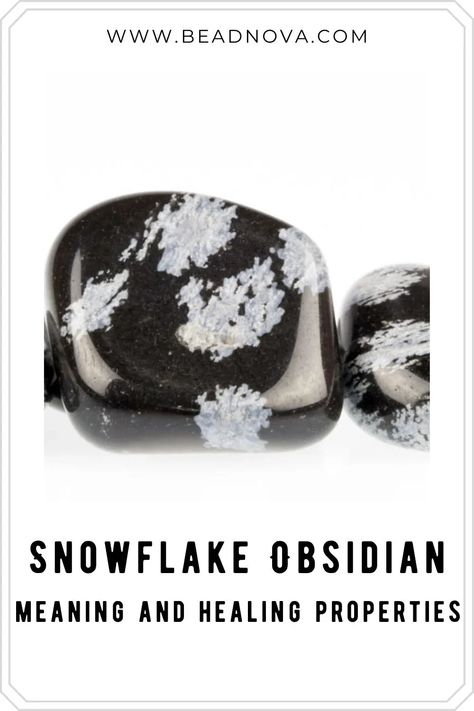 People worldwide associate the white veining in snowflake obsidian with the dawning of a new era. Please read this article to learn its history, benefits, multiple healing properties, and more. #snowflakeobsidian #obsidian #crystal #gemstone #blackcrystal Snowflake Obsidian Meaning, Snow Obsidian, Obsidian Meaning, Spiritual Awakening Higher Consciousness, Crystals Energy, Spiritual Awakening Signs, Obsidian Crystal, Obsidian Bracelet, Gemstone Meanings