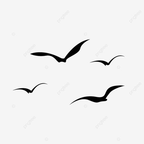 flying bird black and white silhouette Bird Black And White, Black And White Silhouette, Flying Bird, Bird Silhouette, Silhouette Png, Birds Flying, Clipart Images, Abstract Prints, Graphic Resources