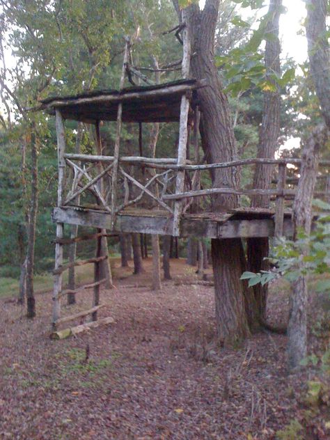 Wood Forts In The Woods, Outdoor Fort In The Woods Ideas, Hang Out In The Woods, Fort In The Woods Diy, Secret Hideout Ideas, Hangout Spot In Woods, Fort In Woods, Forest Hangout Spot, Outdoor Fort In The Woods