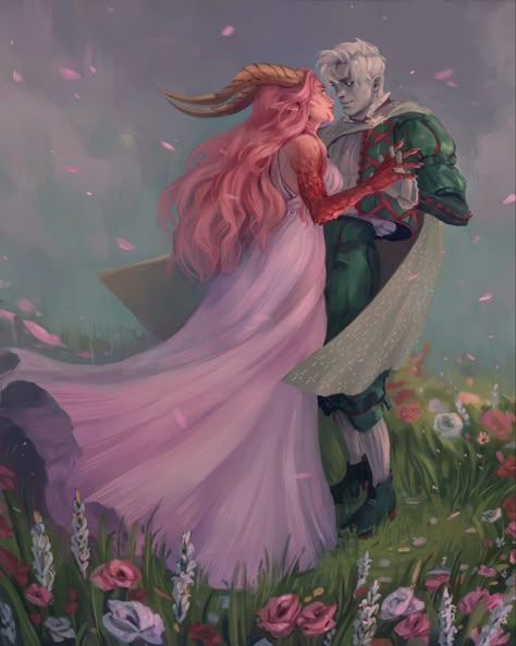 Dnd Couple, Dnd Art, Fantasy Aesthetic, Dnd Characters, Fantasy Artwork, Fantasy Character Design, Pretty Art, Fantasy Creatures, Studio Ghibli