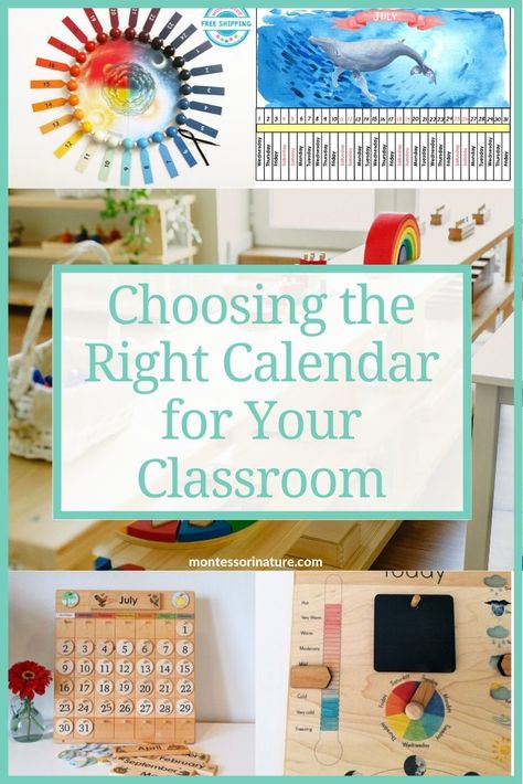 Preschool Homeschool Calendar, Reggio Classroom Calendar, Reggio Calendar, Calendar For Kids, Reggio Emilia Calendar, Montessori Calendar Ideas, Homeschool Wall Calendar, Interactive Calendar Preschool, Montessori Calendar