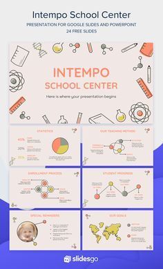 Intempo School Center Google Slides & PowerPoint template | Powerpoint slide designs, Powerpoint presentation design, Science powerpoint Chemistry Presentation, Ppt Template Design, Education Center, Ppt Template, Templates Free Download, Environmental Science, Slide Design, Earth Science, Computer Science