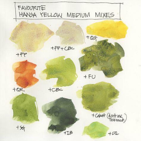 Quinacridone Gold, Mixing Watercolors, Jane Blundell, Watercolour Tips, Watercolor 101, Liz Steel, Palette Green, Landscape Architecture Diagram, Color Mixing Guide