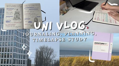 New video! 📖 aesthetic, vlog, travel vlogger, youtube, youtuber, vlogger, youtube thumbnail, thumbnail idea, thumbnail layout, thumbnail template, study vlog, study with me, study timelapse, study motivation, university, note taking, journal, journaling, planning, digital planner, leuchtturm1917