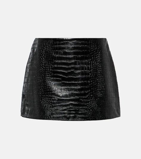 The Frankie Shop for Women | Mytheresa Aesthetic Stage Outfits, Leather Miniskirt, Avengers Outfits, The Frankie Shop, Frankie Shop, Special Clothes, David Koma, Pleated Maxi Skirt, Black Leather Skirts