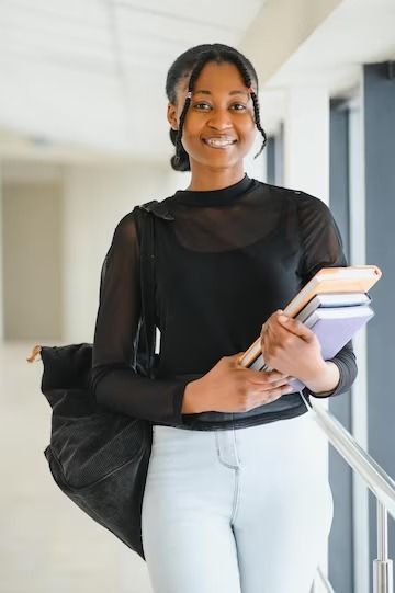 Premium Photo | Photo beautiful female african american university student portrait College Background, Student Portrait, Female Modeling Poses, Stock Photos People, Student Images, Modeling Poses, Student Photo, Photos People, American University