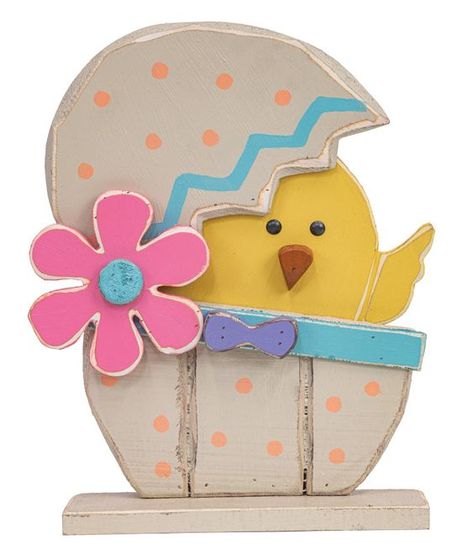 Chick Peek Wood Egg Stander #easter #diy #crafts #eastercrafts #easterdecor Diy Wood Easter Decor, Easter Diy Crafts, Wooden Easter Crafts, Easter Wood Projects, Easter Yard Art, Wooden Easter Decorations, Easter Crafts Dollar Store, Whimsical Yard, Easter Porch