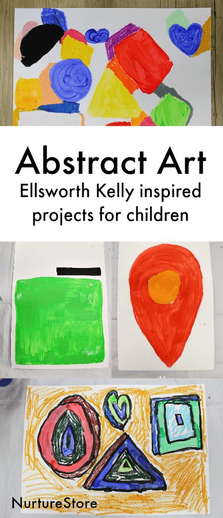 Ellsworth Kelly abstract art lesson for children - NurtureStore Abstract Art Lesson, Abstract Art For Kids, Abstract Art Projects, Childhood Art, Minimalism Art, Ellsworth Kelly, Inspiration Painting, Online Art Classes, History For Kids