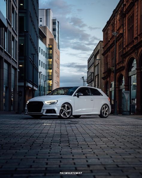 White Car Photography, Car Photography Angles, Car Photography Ideas Angles, White Audi, Photography Angles, Car Shoot, Charger Hellcat, Car Photoshoot, Dodge Charger Hellcat