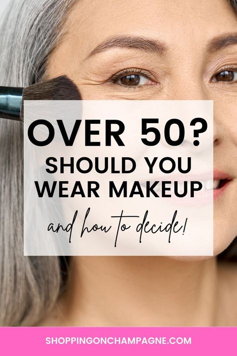 "Should 50-year-olds wear makeup?"Is a question that seems to pop up more often than not, and it feels like society is always eager to give an unsolicited answer. It's no secret that the glitz and glamour of the beauty industry predominantly spotlight the fresh-faced younger women. But here's a thought: Isn't beauty a journey, not a destination? Isn't it more about embracing each wrinkle, laugh line, and silver strand rather than covering them up? Let's dive into this topic together! Makeup For 50 Year Old Women, Make Up Over 50, Makeup For 50 Year Old, Makeup Shopping, 50 Makeup, Silver Strand, Glitz And Glamour, Queen Fashion, Fashion And Beauty Tips