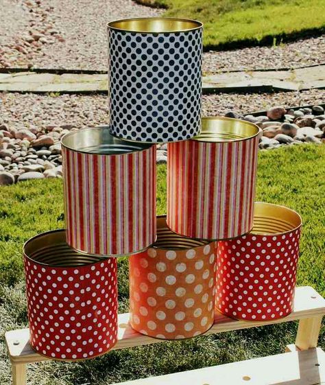 Tin Can Decorations, Carnival Party Ideas, Fall Carnival, Circus Carnival Party, Kids Carnival, Carnival Ideas, School Carnival, Carnival Birthday Party, Carnival Themed Party