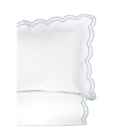 PRICES MAY VARY. 100% Percale Cotton Features: Experience the luxurious comfort of our Embroidered Percale Crisp Cotton Double Scallopier Duvet Set and Sham. Made from 100% percale cotton with a 310 thread count, this duvet set is smooth to the touch and features classic embroidered designs that will enhance the look of any bedroom. Available in Twin/Twin XL, Full/Queen, and King sizes, each set comes with a duvet cover and coordinating shams. The Euro Sham Cover Set is sold separately. Machine Embroidered Duvet Cover, 100 Cotton Duvet Covers, Cotton Mattress, Down Comforters, Scallop Trim, Quilted Sham, Bedding Stores, Twin Duvet, Cotton Duvet Cover