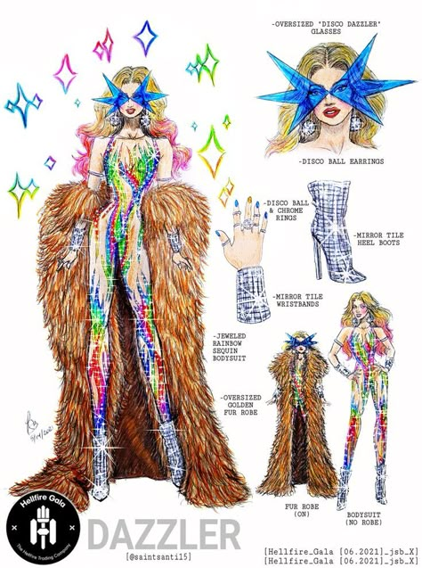 Dazzler Xmen, Mode Queer, Hellfire Gala, Burst Of Light, Costume Sketches, Disco Diva, Drag Queen Outfits, Make Some Noise, Queen Fashion