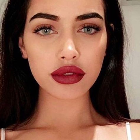 Gina Lorena, Beauty Make-up, Cindy Kimberly, Make Up Looks, Makeup Goals, Red Lipstick, Beautiful Makeup, Beauty Inspiration, Beauty Make Up