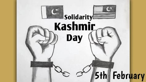 Kashmir Day 5th Feb Poster and Slogans HD | Wallpaper DP Kashmir Day Charts For School, Kashmir Solidarity Day Posters, Kashmir Day Posters Art For Kids, Kashmir Day Drawing, Kashmir Day Poster Ideas, Kashmir Day 5 Feb, Kashmir Day Posters, Kashmir Day Posters Art, Kashmir Solidarity Day