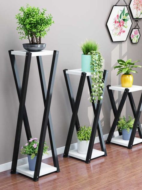 plant-stand-indoor-plant-stand- indoor and outdoor plant stand ideas-flower pot stand design collection Diy Plant Stand, Diy Wooden Projects, Hallway Ideas Entrance, Craft Room Decor, Plant Decor Indoor, Hallway Ideas Entrance Interior Design, Hallway Ideas Colour, Diy Home Decor Bedroom, House Plants Decor