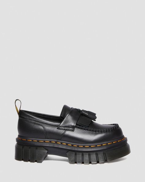 Audrick Nappa Lux Platform Loafers | Dr. Martens Doc Martens Loafers, Winter Work Clothes, Dr Martens Loafers, Black Dr Martens, Winter Work, Platform Loafers, Winter Outfits For Work, Doc Martens, Work Clothes