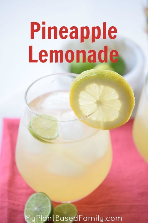 Easy peasy Pineapple Lemonade recipe that is perfect for a party or everyday. Pineapple Lemonade Punch, Pineapple Lemonade Recipe, Easy Lemonade Recipe, Easy Party Drinks, Lemonade Punch, Homemade Lemonade Recipes, Sparkling Lemonade, Pineapple Lemonade, Summer Lemonade