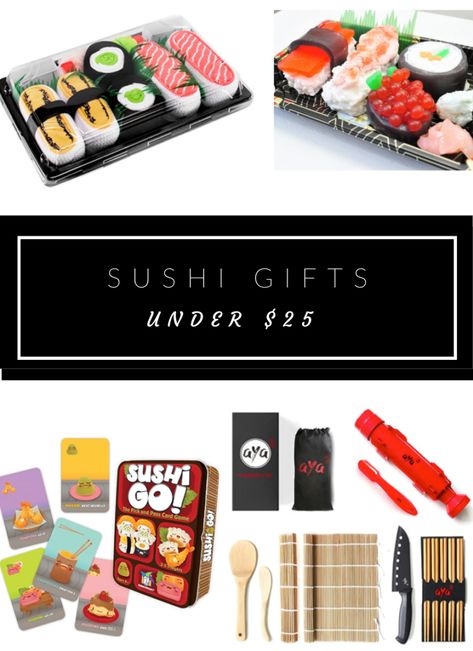 Sushi Gift Basket, Sushi Accessories, Sushi Socks, Sushi Go, Sushi Making, Thoughtful Baby Shower Gifts, Gifts Under 25, Baby Gift Guide, Best Sushi