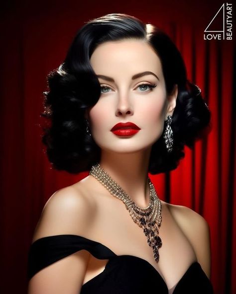 Hollywood Glamour Hair, Hollywood Glamour Photography, 40s Mode, Old Hollywood Hair, Vintage Hairstyle, Hairstyle Ideas Easy, Wedding Makeup Tutorial, Glamour Hair, Hollywood Makeup