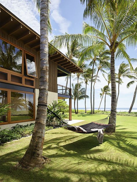 10 architectural landscapes & outdoor spaces we liked this week | News | Archinect Family Beach House, Marine Landscape, Stone Interior, Beach Retreat, Large Yard, Timber Cladding, Kauai Hawaii, Hawaiian Beaches, Family Beach