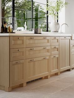 Vedhamn Kitchen Ikea, Upstairs Laundry, Hickory Kitchen, Ikea Kitchens, Natural Wood Kitchen, Kitchen Appliances Design, Metod Kitchen, Kitchen Design Pictures, 2024 Kitchen