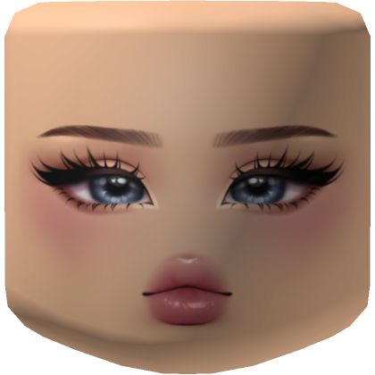 Roblox Roblox Makeup Tutorial, Makeup Roblox Faces, Roblox Face Codes Makeup, Roblox Makeup Faces, Roblox Girl Face, Cute Roblox Faces, Roblox Face Id, Roblox Face Codes, Roblox Makeup