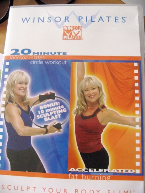 Windsor Pilates.  This is the workout DVD I used that got me into great shape...lost 4 pant sizes!  Eating smart & healthy, and a lot of walking contributed as well!! Circle Workout, Windsor Pilates, Winsor Pilates, Pilates Circle, Full Body Yoga Workout, Full Body Pilates, Low Impact Exercise, Full Body Pilates Workout, Tone Body Workout