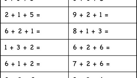 Adding 3 Numbers First Grade, Adding Three Numbers, Adding 3 Numbers, 2nd Grade Spelling Words, 3 Digit Addition, 2 Digit Addition, Missing Addend, 2nd Grade Spelling, Numbers Worksheet