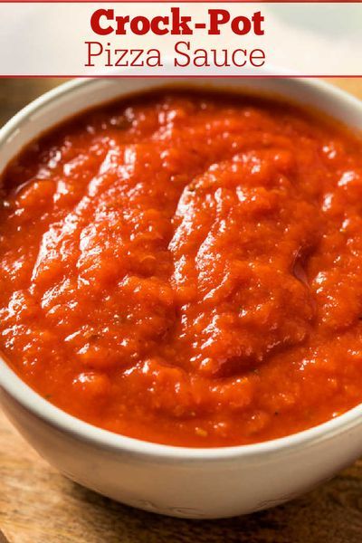 Crock-Pot Pizza Sauce - Let your slow cooker do all the work when you make this easy Crock-Pot Pizza Sauce to use for homemade pizza! A healthy 6-ingredient recipe! [Gluten Free, Low Calorie, Low Carb, Low Cholesterol, Low Fat, Low Sodium, Low Sugar, Vegan, Vegetarian & Weight Watchers friendly!] #CrockPotLadies #CrockPot #SlowCooker #PizzaSauce #WeightWatchers Pressure Cooker Pizza Sauce, Slow Cooker Pizza Sauce, Crock Pot Pizza Sauce Fresh Tomatoes, Crock Pot Pizza Sauce, Crockpot Pizza Sauce Fresh Tomatoes, Crockpot Pizza Sauce, Make Your Own Pasta Sauce, Crockpot Sauce, Low Carb Low Cholesterol