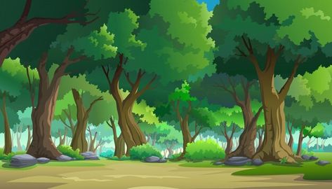 Jungle Cartoon, Jungle Images, Forest Cartoon, Gacha Background, Photoshop Backgrounds Backdrops, Gacha Backgrounds, Episode Backgrounds, Nature Background Images, Scene Background