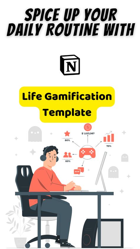 #Notion_Template_Ideas #Aesthetic_Notion_Template #Aesthetic_Notion #Notion_Templates Gamify Your Life, Notion Templates, Life Management, Reward System, Time Management Skills, Social Media Planner, Notion Template, Student Planner, Daily Tasks