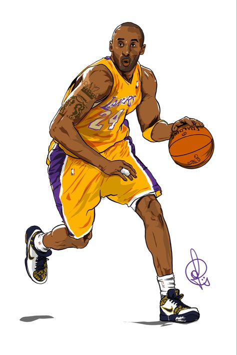 Digital illustration of the goat Kobe Bryant Kobe Illustration, Kobe Bryant Illustration, Basketball Backstop, Lakers Jersey, Kobe Bryant Black Mamba, The Black Mamba, Basketball Ball, Basketball Pictures, Nike Basketball