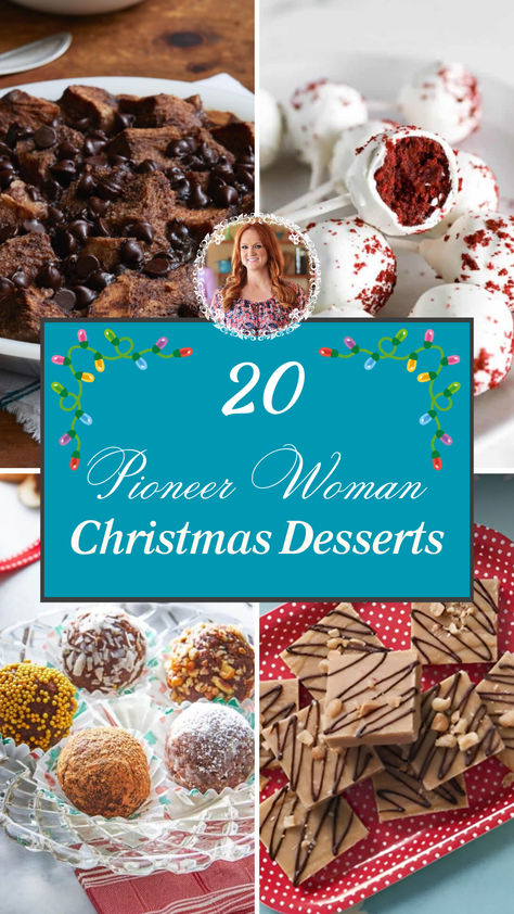 20 Pioneer Woman Christmas Desserts Pioneer Woman Christmas Recipes Desserts, Pioneer Woman Christmas Tree Tarts, Ree Drummond Recipes Desserts, Pioneer Woman Christmas Appetizers, Pioneer Woman Fudge, Pioneer Woman Christmas Recipes, Pioneer Woman Recipes Desserts, Pioneer Woman Desserts, Pioneer Woman Christmas