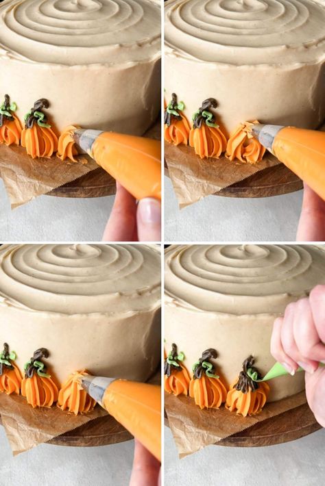 Pumpkin Cake with Brown Butter Cream Cheese Frosting Best Pumpkin Cake, Fall Dessert Ideas, Brown Butter Cream Cheese Frosting, Brown Butter Cream Cheese, Pumpkin Buttercream, Cake With Layers, Cream Cheese Frosting Easy, Butter Cream Cheese Frosting, Moist Pumpkin Bread