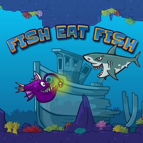 This is a small game in which you play with piranha, the goal of the game is to grow big fish, you must eat smaller fishes than you and do not come across big fish yourself, otherwise you too can be eaten! The game is designed for 3-player play. #mobile #skill #kids #fun #animal #fish #puzzle Play NOW: https://4-win.com/fish-eat-fish Fish Eating, Fish Eat, Large Group Games, Eating Fish, Air Race, Small Games, Play Free Online Games, Most Played, Game Info