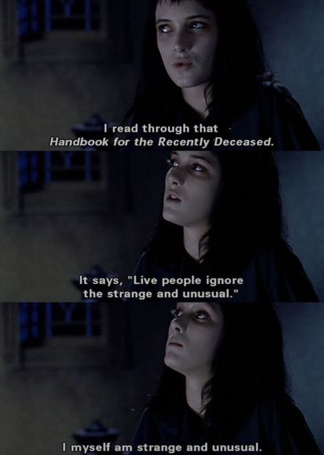 Beetlejuice Quotes, Girly Thoughts, Gogo Tomago, Winona Forever, Strange And Unusual, Lydia Deetz, Beetle Juice, Tim Burton Films, Tim Burton Movie