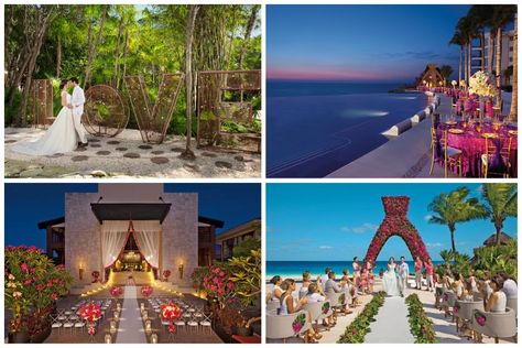 10 BEST Mexico Wedding Packages for 50 Guests (2023 w/prices ) Dreams Riviera Cancun Wedding, Dreams Riviera Cancun Resort, Riviera Cancun Wedding, Dreams Riviera Cancun, Wedding Packages Prices, Weddings 2024, Indoor Hot Tub, Cancun Resort, Mayan Cities