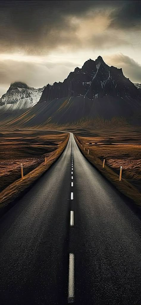 Road Wallpaper Aesthetic, Amoled Wallpapers, Road Photography, Dark Nature Aesthetic, Landscape Photography Nature, Phone Wallpaper Images, Beautiful Scenery Nature, Nature Images, Background Pictures