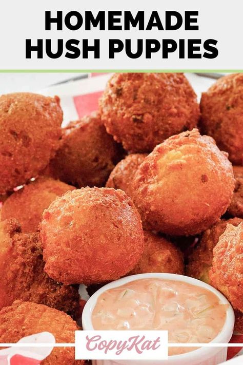 Find out how to make the best ever hush puppies from scratch with this easy hush puppy recipe. Enjoy homemade Southern cornbread hush puppies with onions for extra flavor. Homemade hush puppies are great with fried fish and ham. How To Make Hush Puppies Recipes, The Best Hush Puppy Recipe, How To Make Hush Puppies, Best Hush Puppies Recipe, Southern Hush Puppies Recipe Easy, Hush Puppies Recipe Southern, Hush Puppies Recipe Easy, Recipe For Hush Puppies, Easy Hush Puppies Recipe