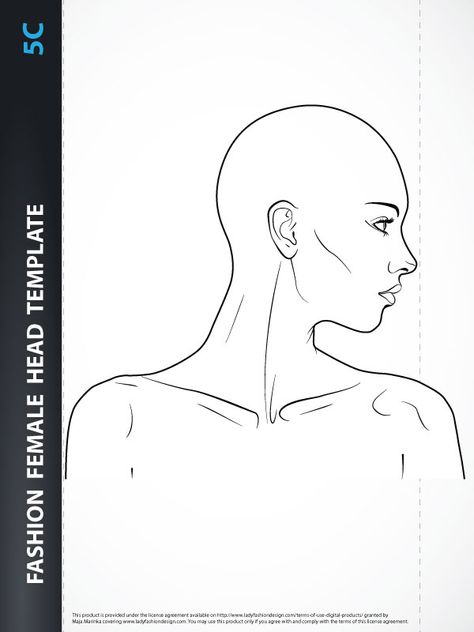 Fashion heads Archives - Lady Fashion Design Male Template, Face Composition, Dresses Sketches, Head Drawings, Tutorial Sketch, Head Template, Custom Sticky Notes, Body Bases, Fashion Template