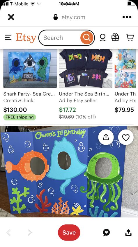 Finding Nemo Theme, Nemo Party, Story Props, Shark Party, Finding Nemo, Under The Sea, 1st Birthday, Etsy Seller, Birthday